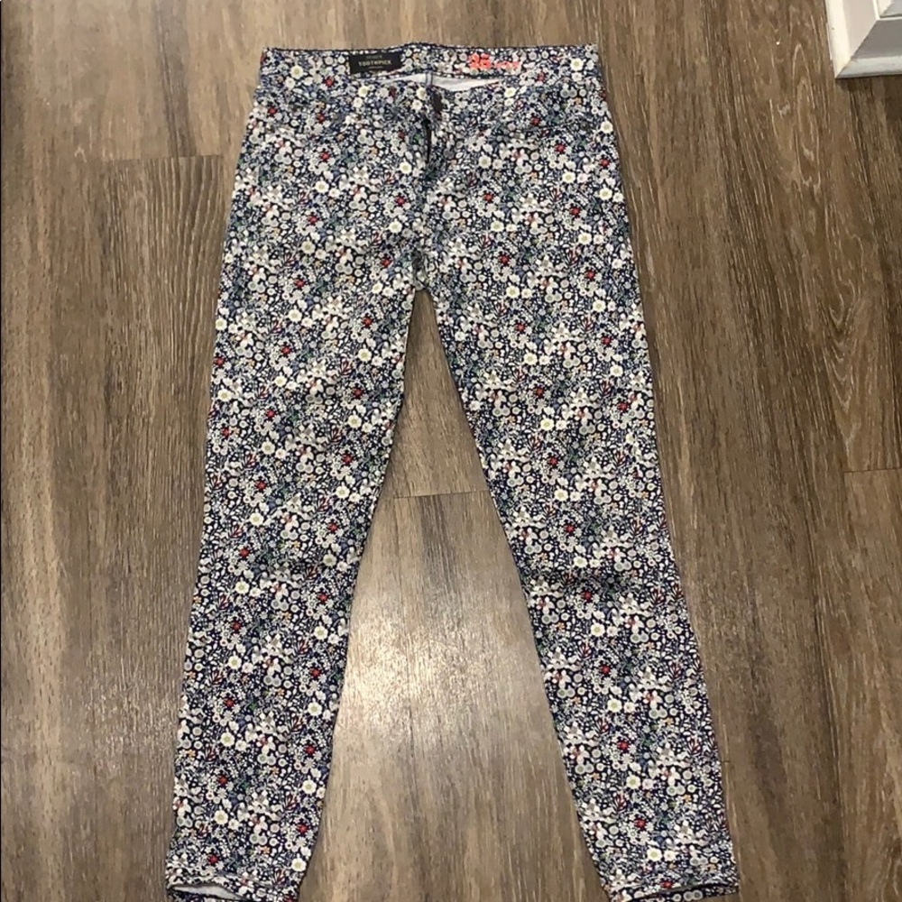 Jcrew printed Jean size 25 ankle cut fit